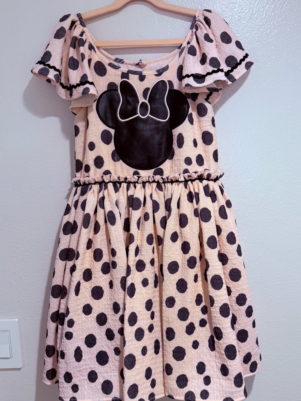 Pippa & Julie Pink Polka Dot Bow Silhouette Dress